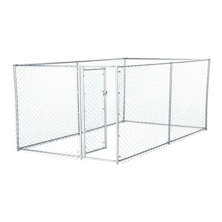 Daretocare Galvanized Chain Link Kennel with PC Frame DA86991